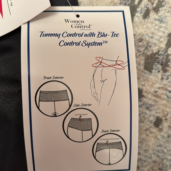 NWT Women with Control by Renee Greenstein leather look knee length skirt - Picture 4 of 11